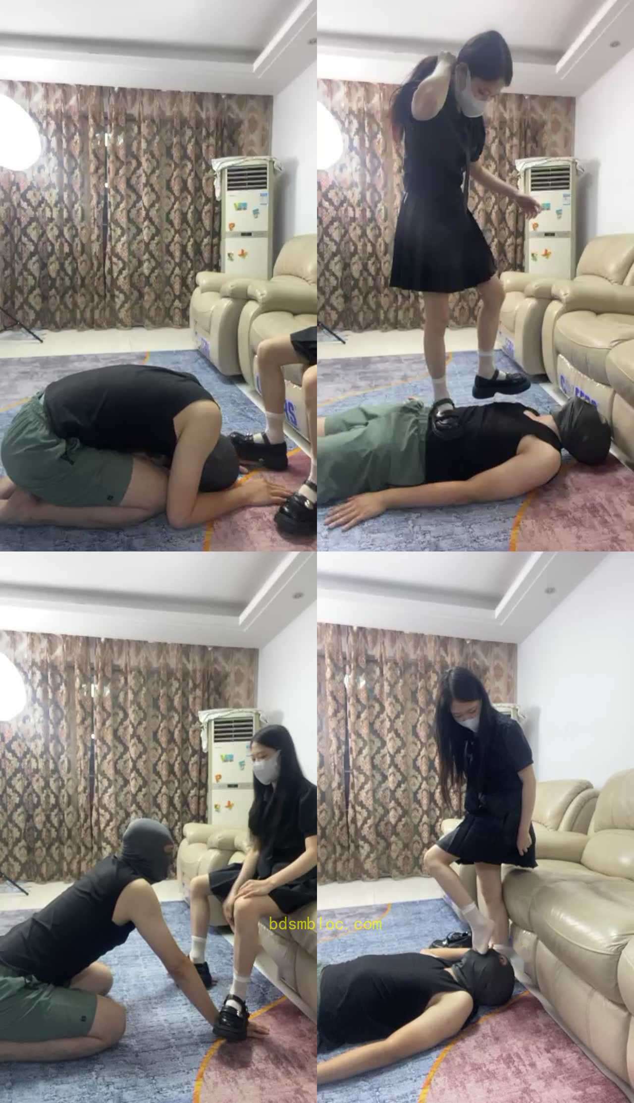 【安七】皮鞋白袜踩狗爪/磕头/舔脏鞋/抽耳光/骑马/坐脸窒息