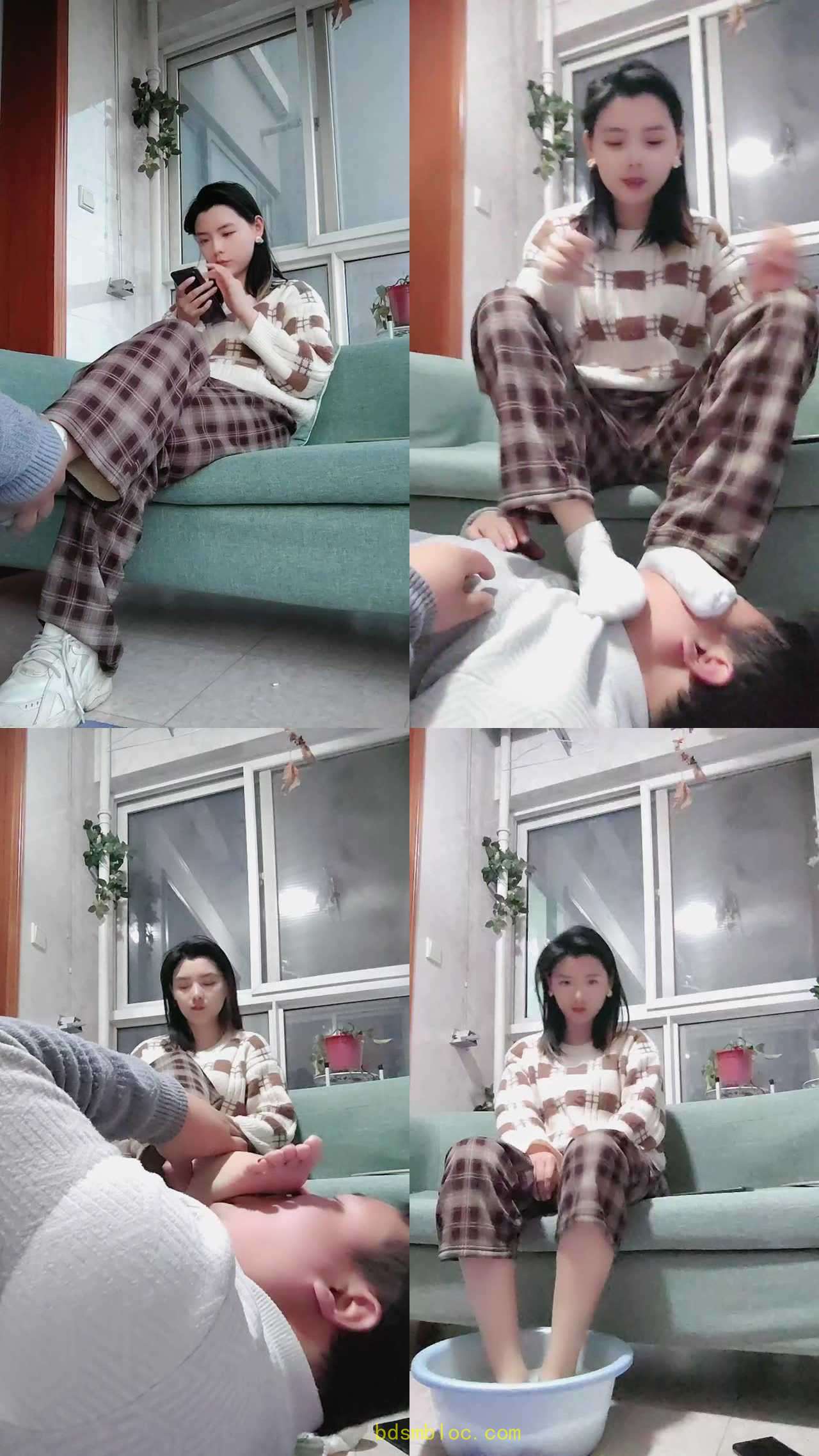 【紫烟s】玩脚下的贱货