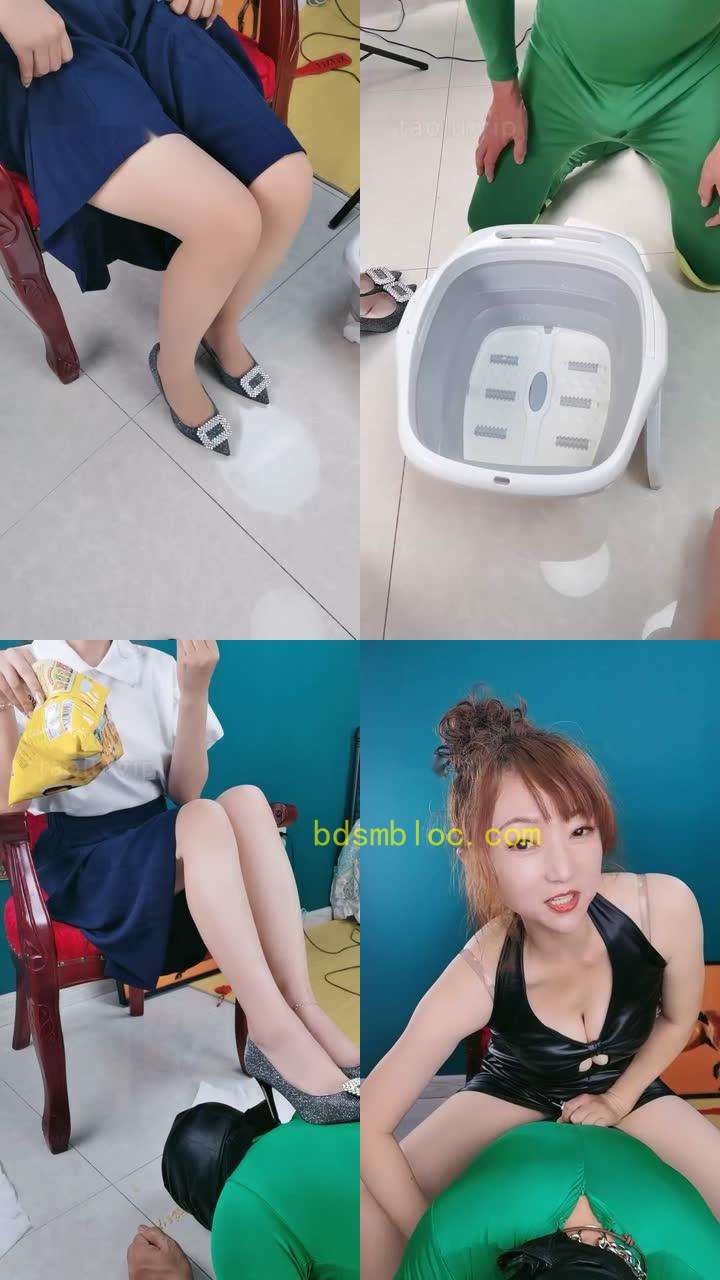 【魔鬼天使】伺候主人下班-咀嚼嘴洗丝袜/骑马