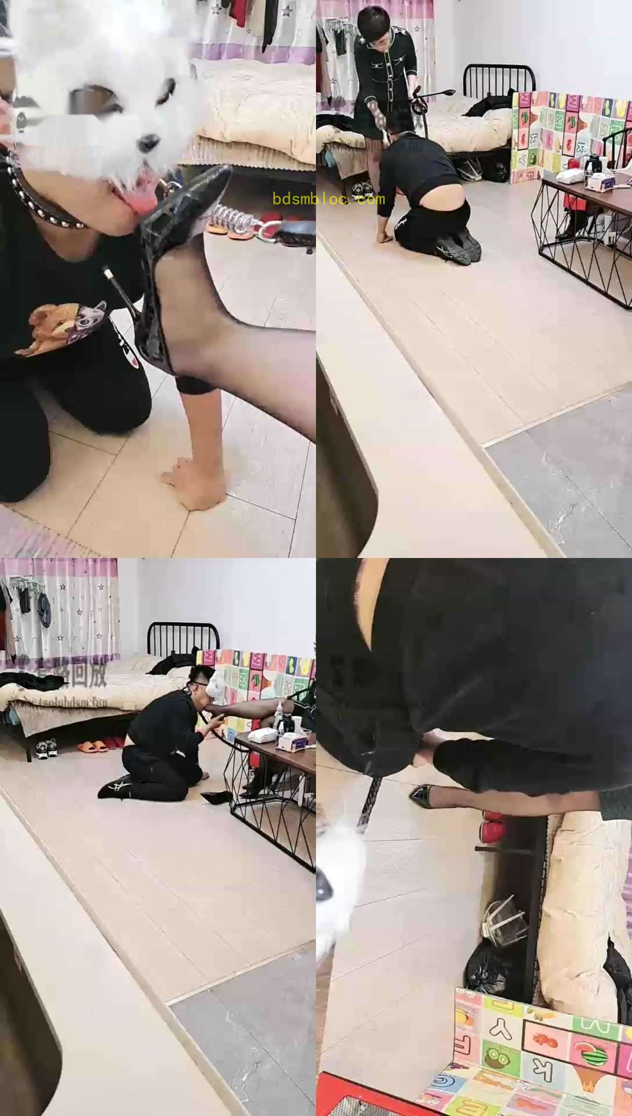 【叶赫那拉鬼主】清理鞋底，骑马，钻胯舔脚