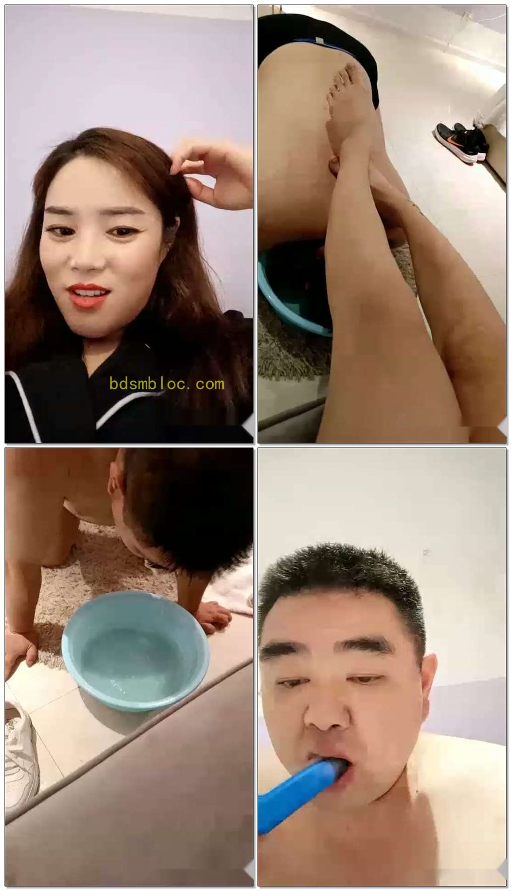 【筱雅S】舔裸足。洗脚水窒息，踩踏