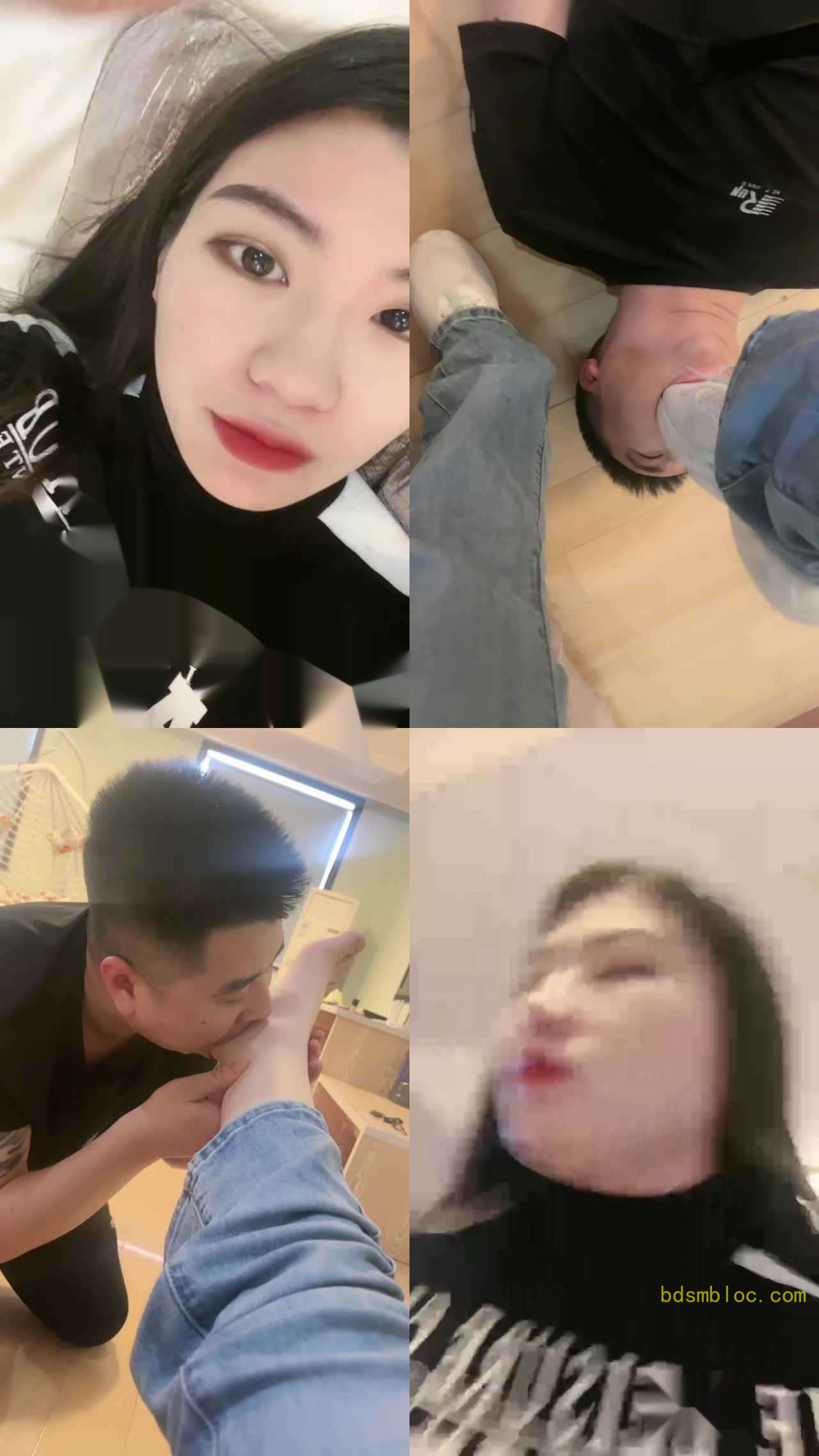 【诺诺子】强制舔脏小白鞋-嘴洗圣水棉袜