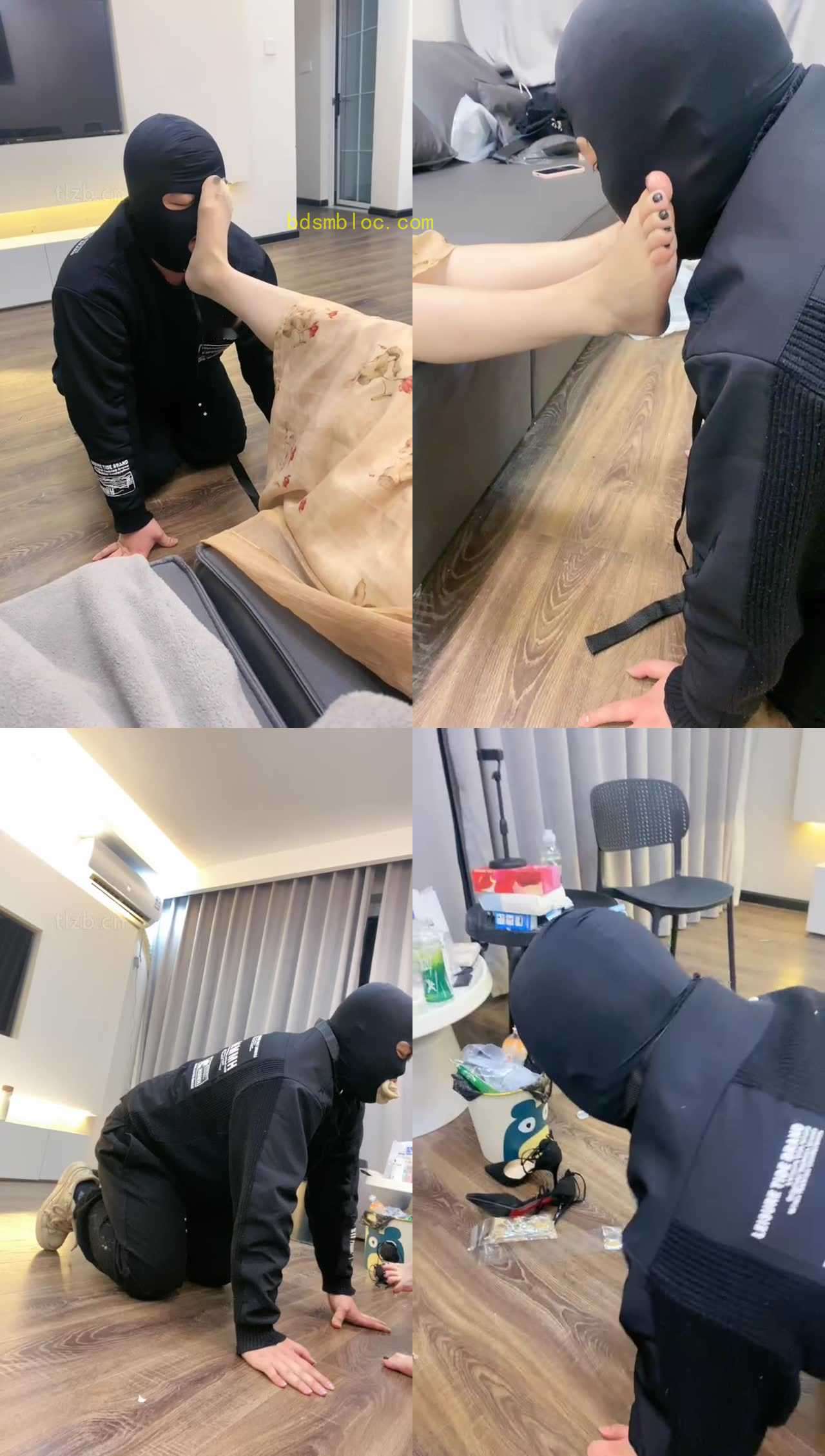 【七七】拉丝口水咀嚼物/插嘴/清理脚趾/美jio捂脸/丝袜塞嘴