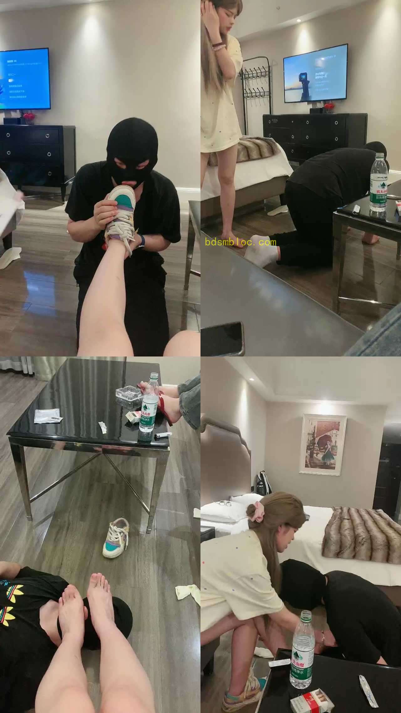 【王不了sss】舔鞋，耳光