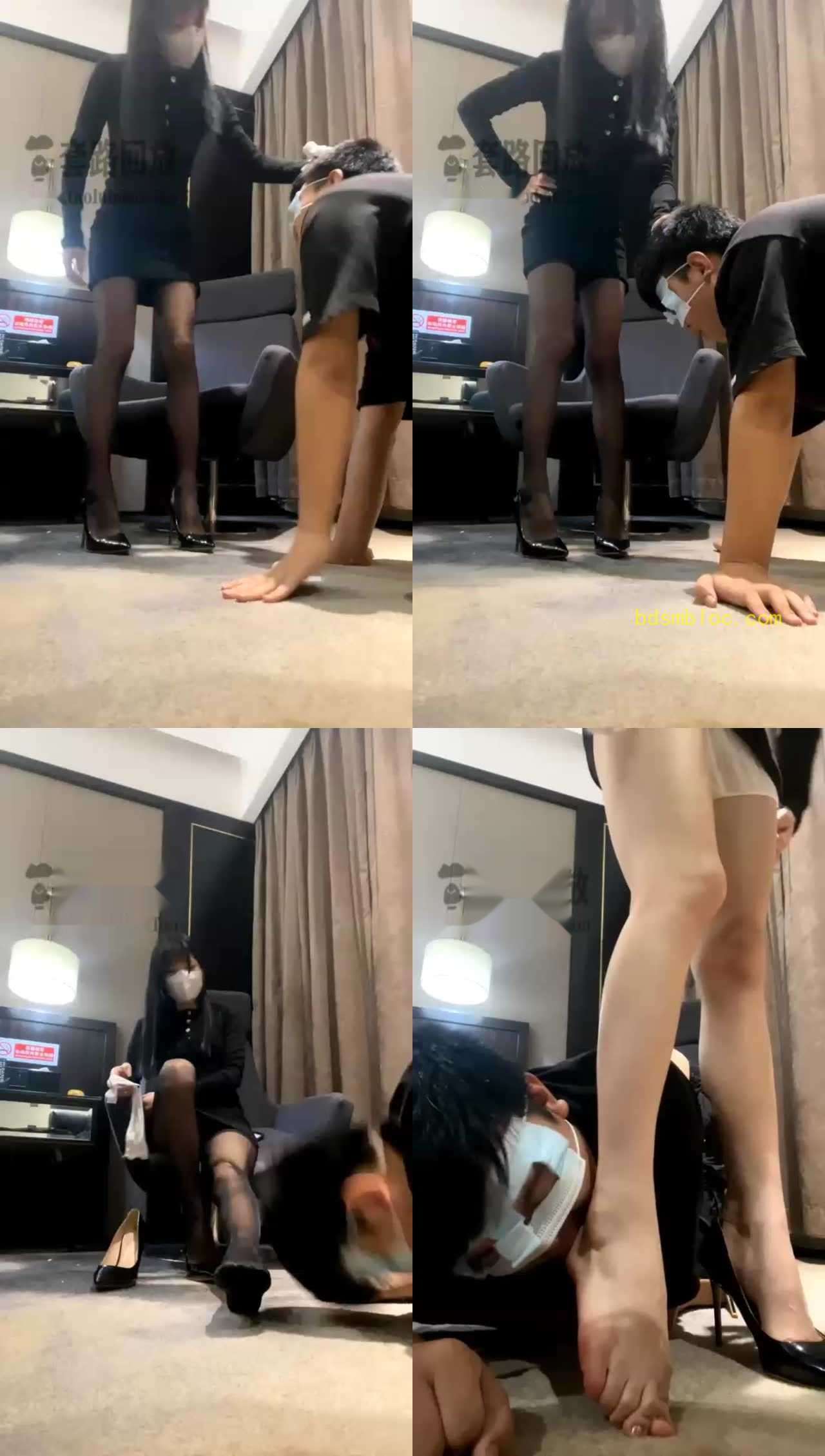 【阿月】调教同龄后妈发现儿子偷袜子