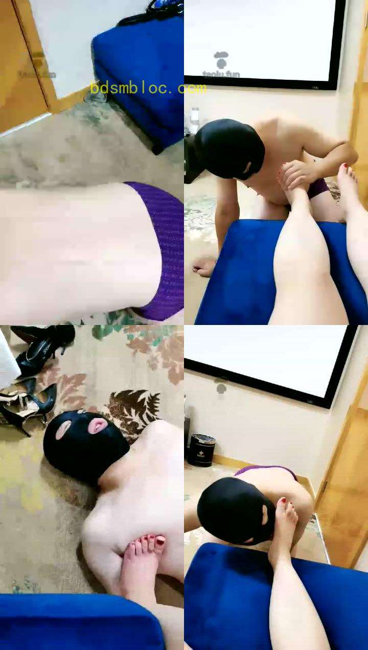 【野蛮公主】高跟遛狗钻胯骑马侍奉玉足