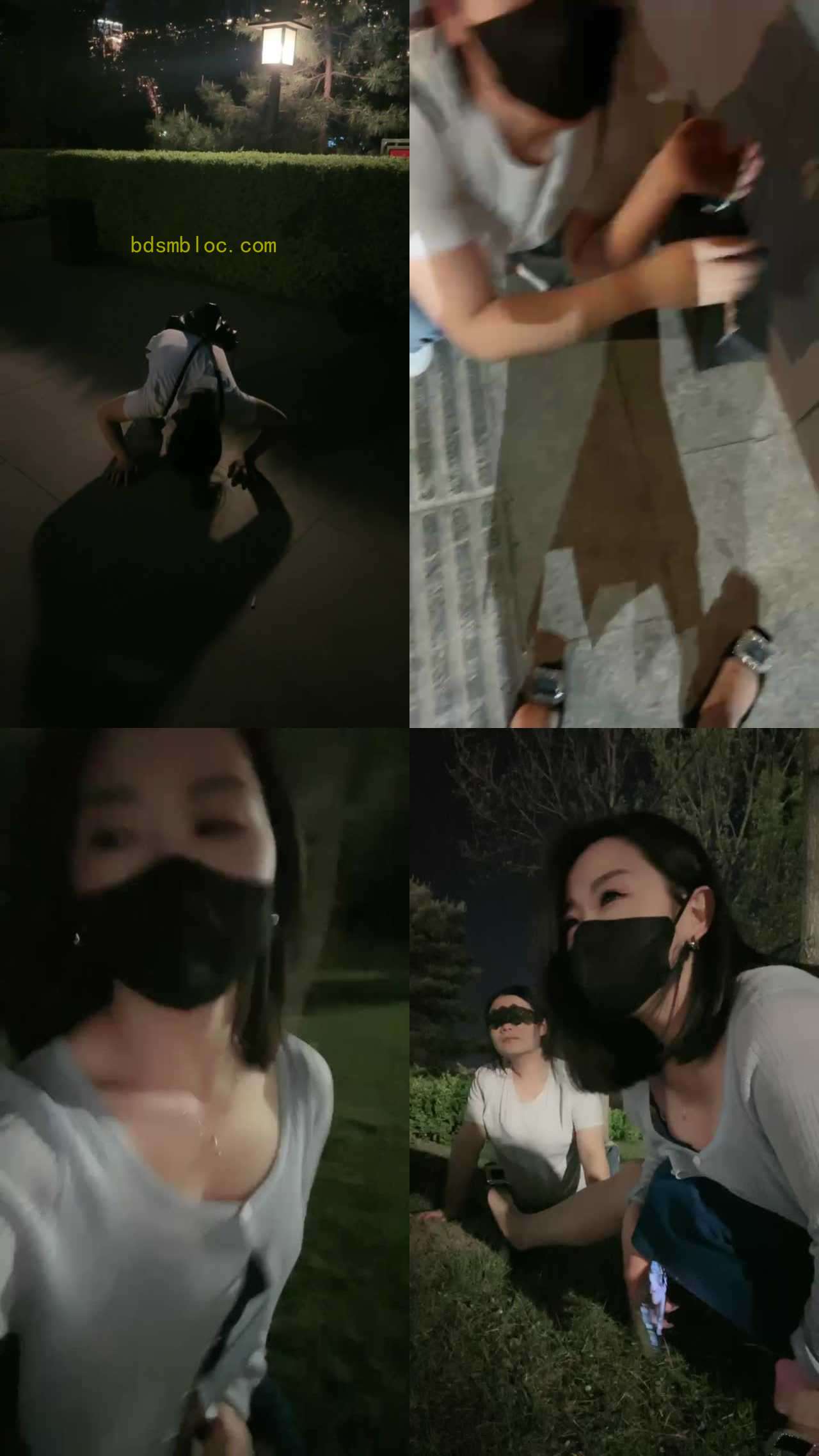 【辣吃多的辣姐s】饭后户外溜母狗