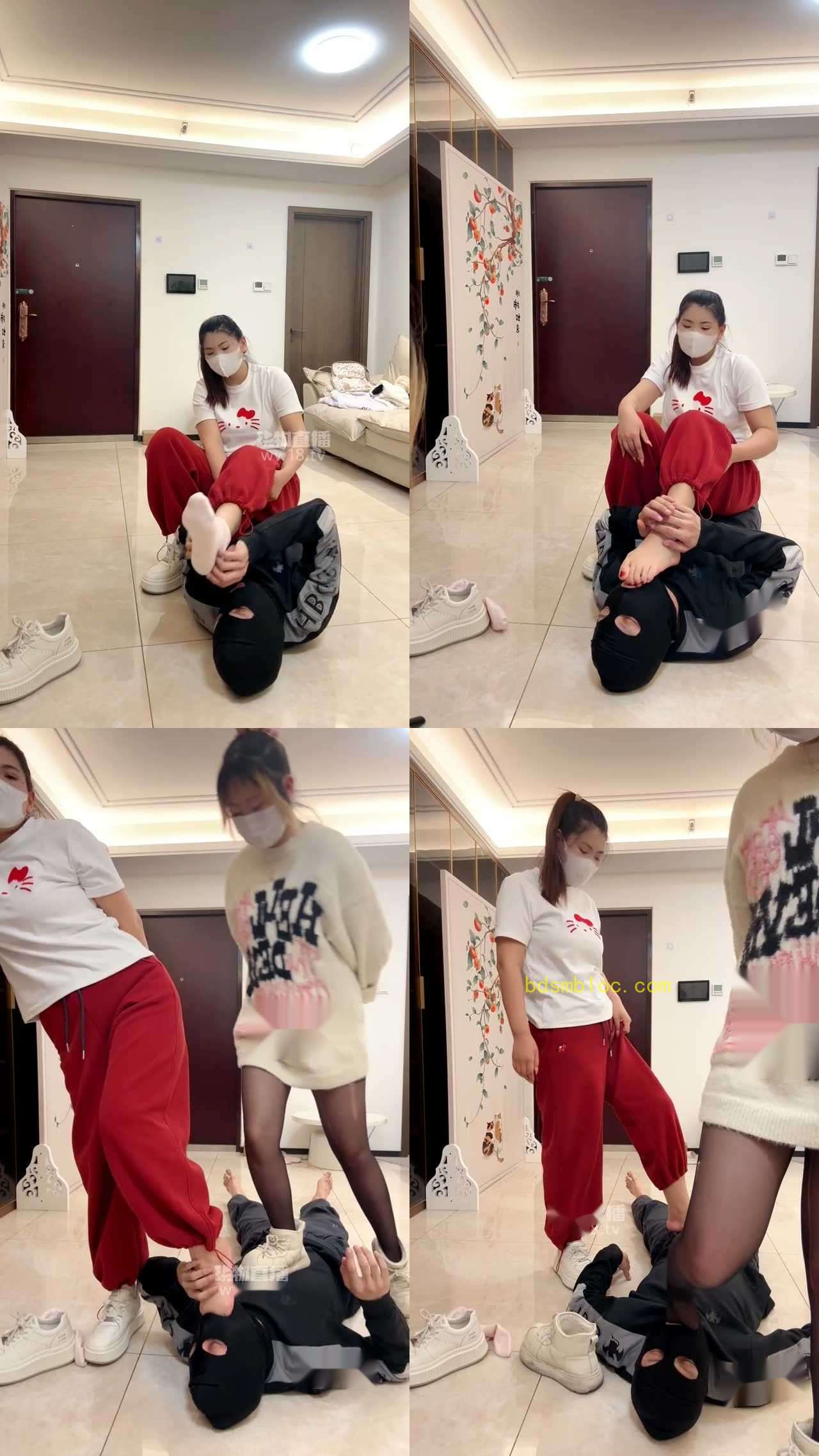 【花椒s】大乔呀S，花椒s，双s爆踹狗飞踹踢裆耳光