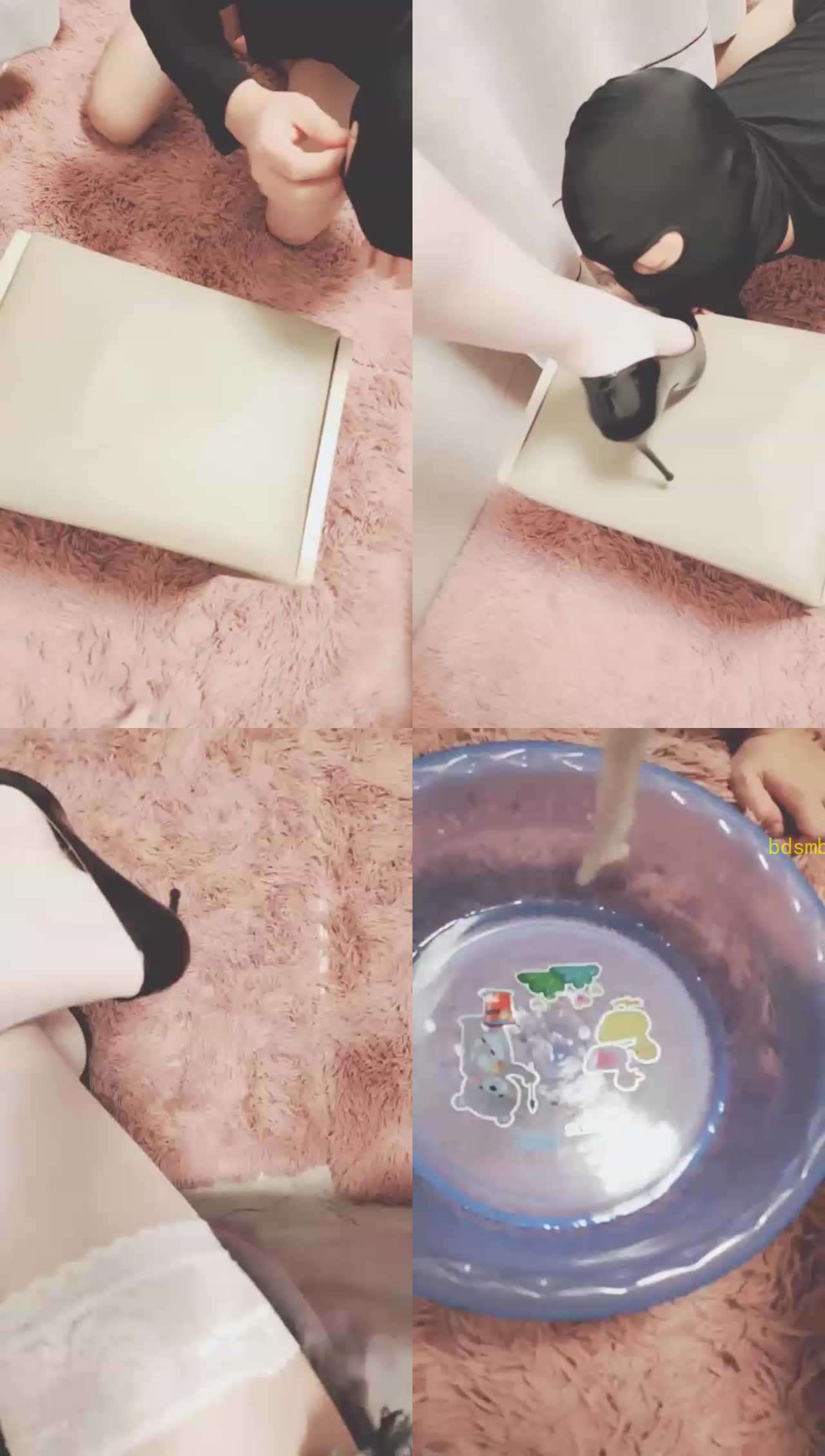 【灵竹】踩舌头，丝袜喂水