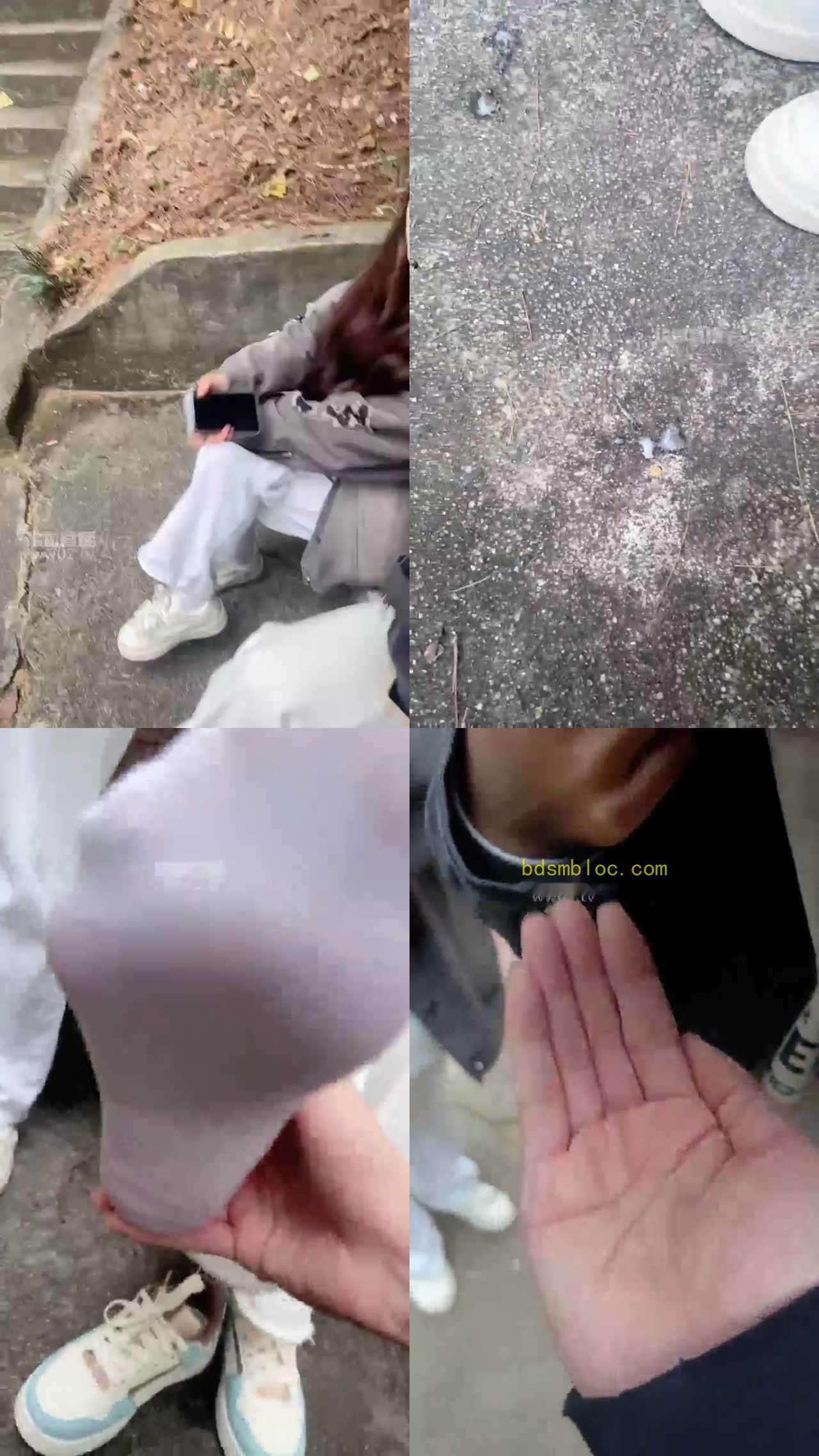 【七七小主】户外爬山开发 双女主吐口水闻脚