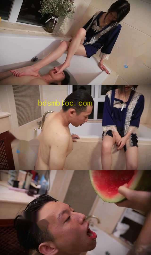 【HPL栖心之栈】【芷晴】芷晴浴缸脚侍奉&amp;“混合”西瓜汁
