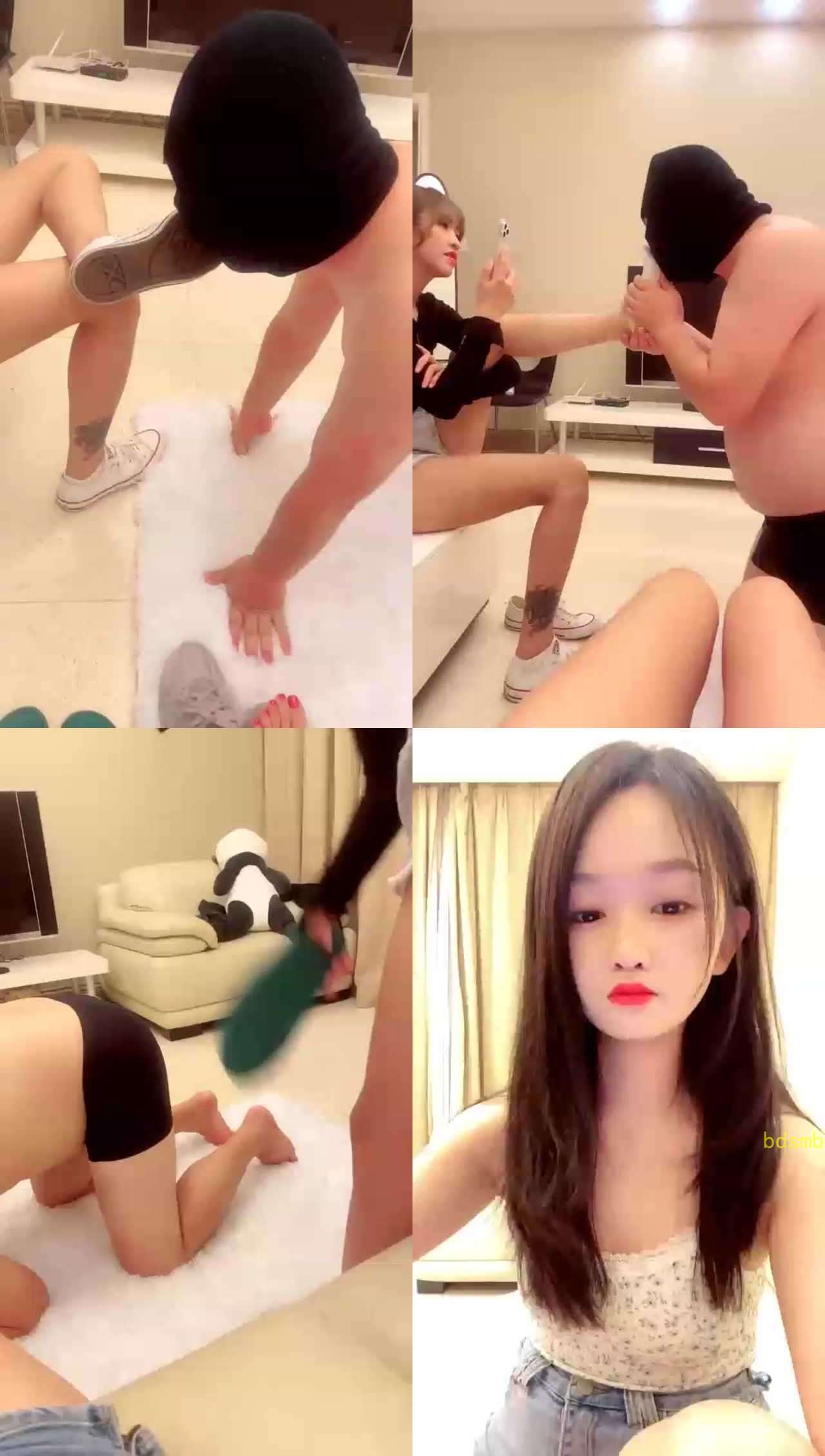 【汐月s】诱惑素人做我脚下的贱狗深喉