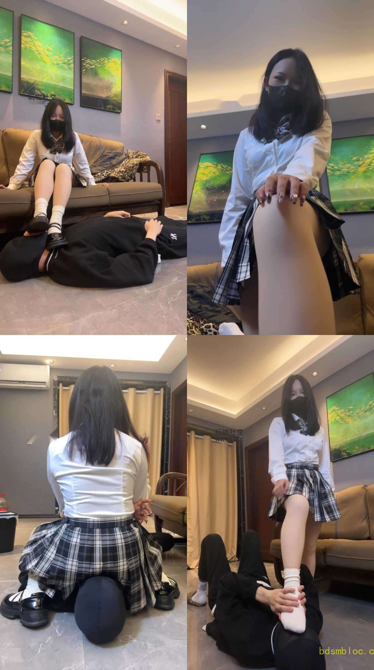【狗哥】JK皮鞋白袜踩/掐脖窒息