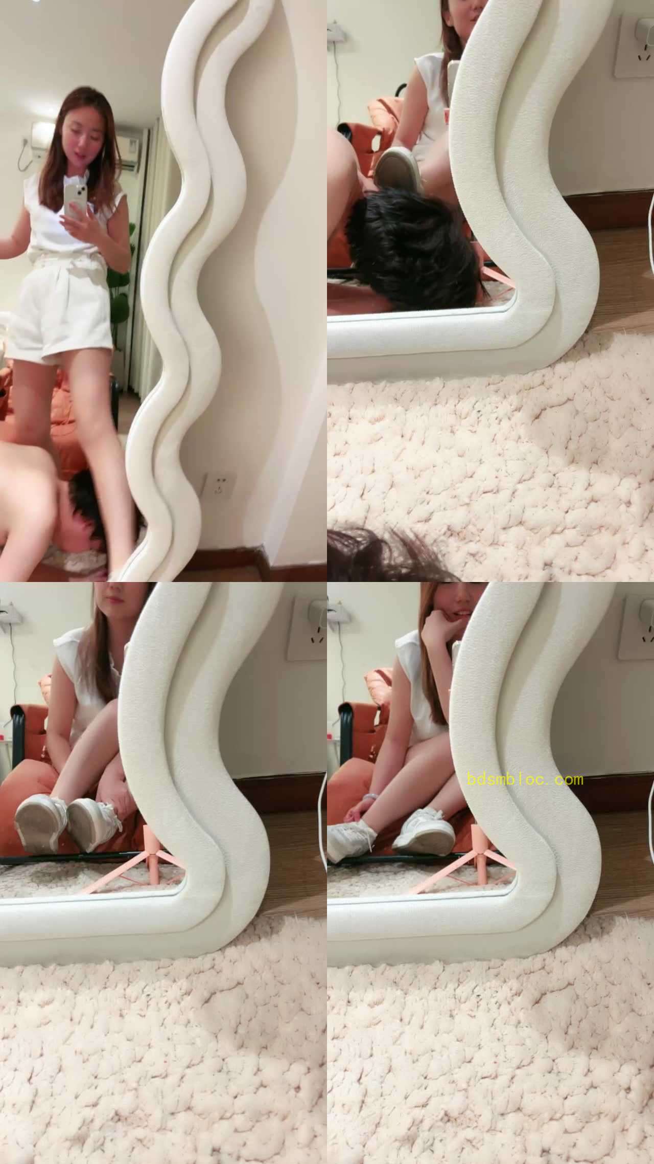【语阳】镜前羞辱-小白鞋棉袜物化训练