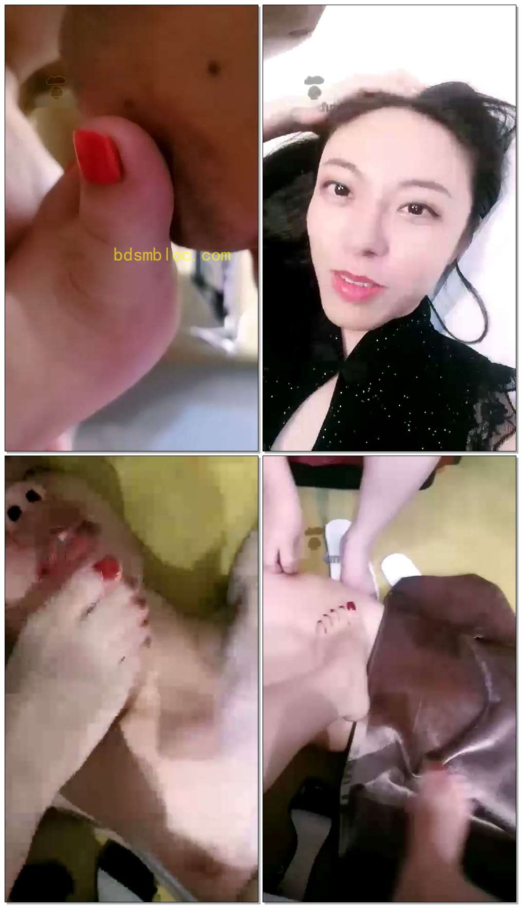 【靈教官】近距离舔脚趾深喉特写+口水诱惑