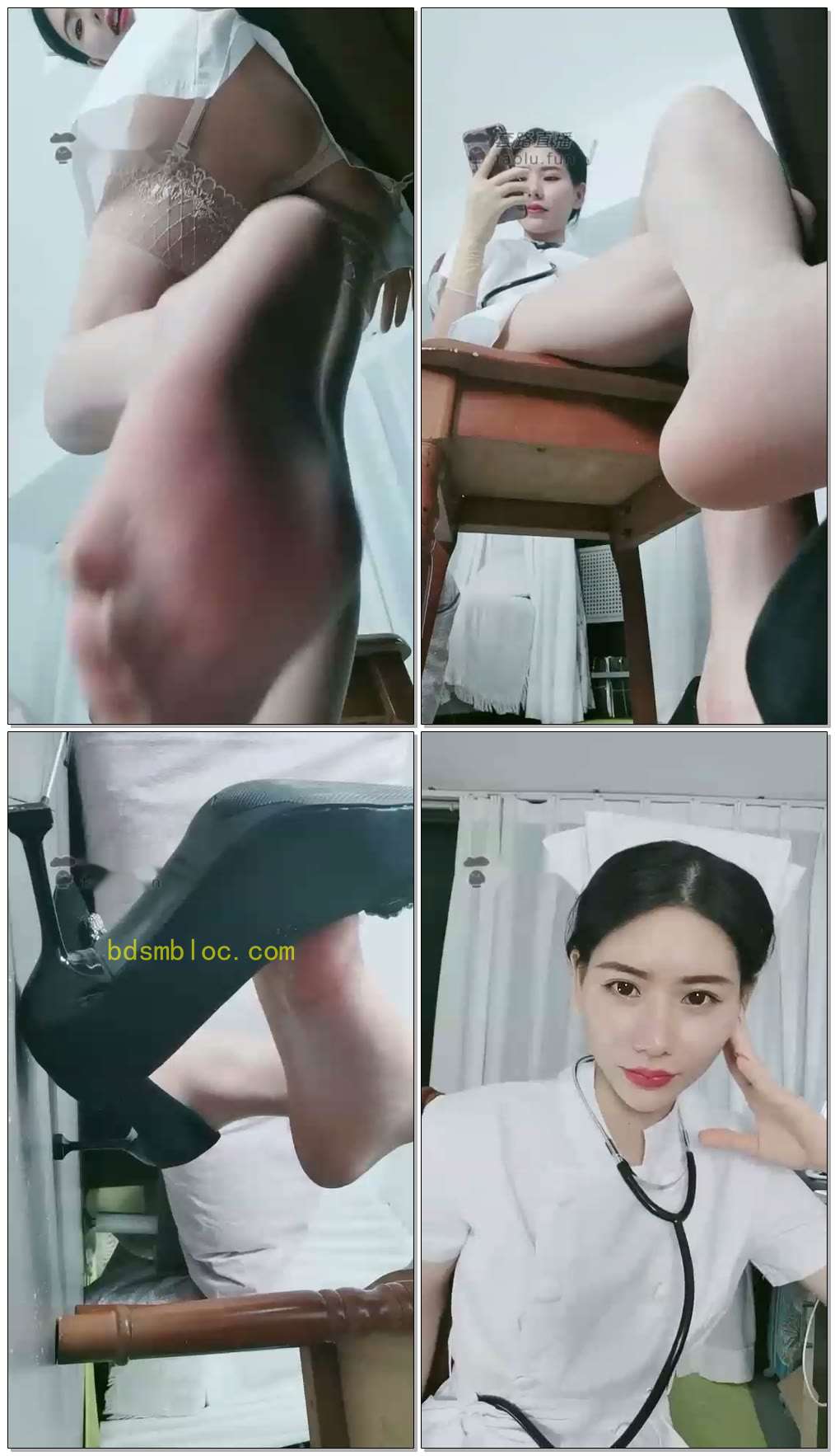 【芷晴】第一视角护士理疗YW病人（4次炸）