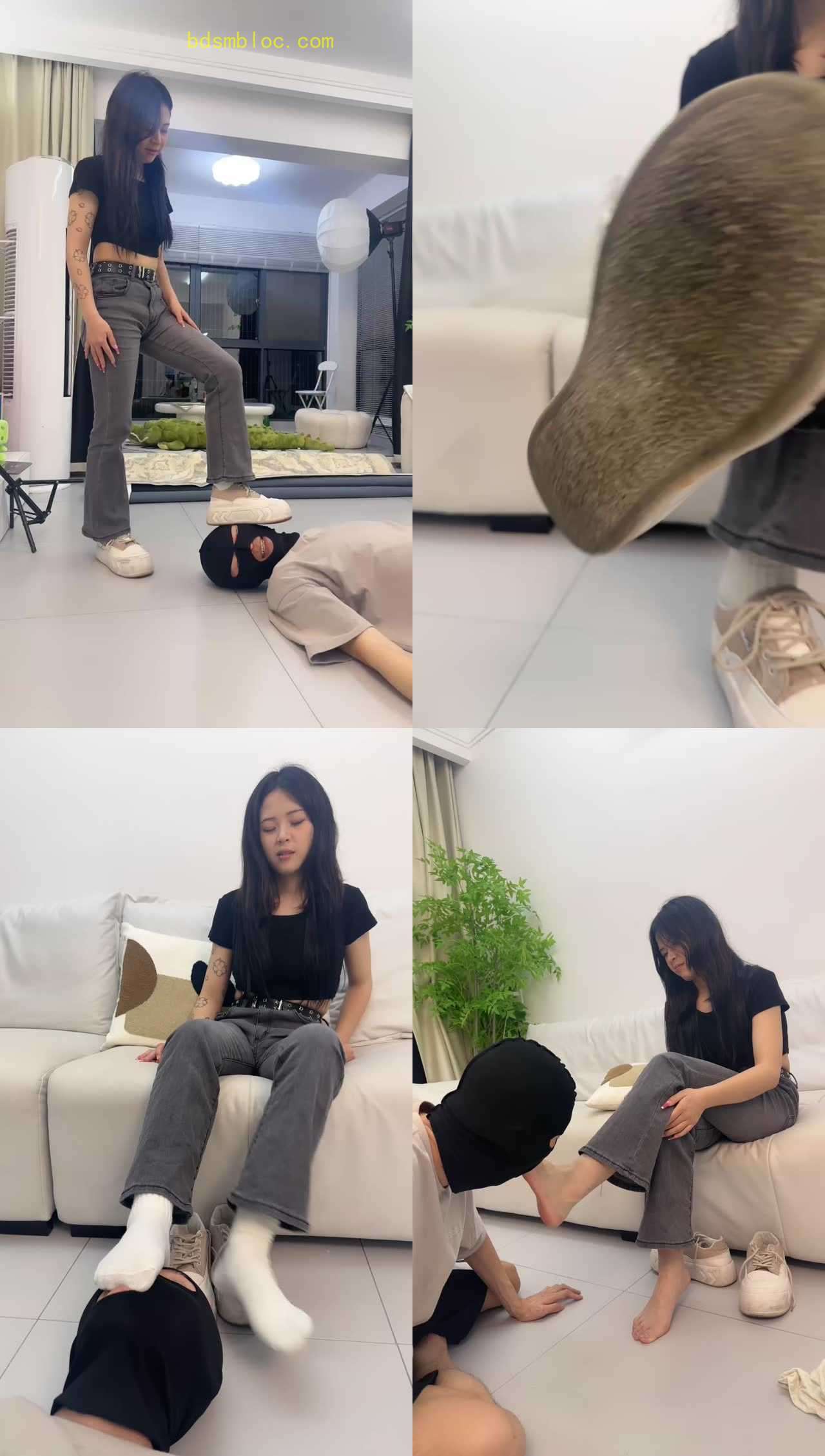 【狗哥】裸足插嘴/吃白袜/运动鞋全体重踩/气味羞辱/提档