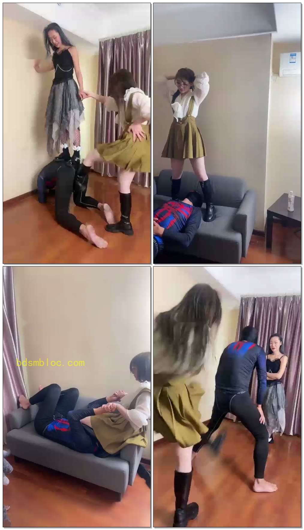 【二宝s&amp;领主老大】双女S集中火力输出踢裆2