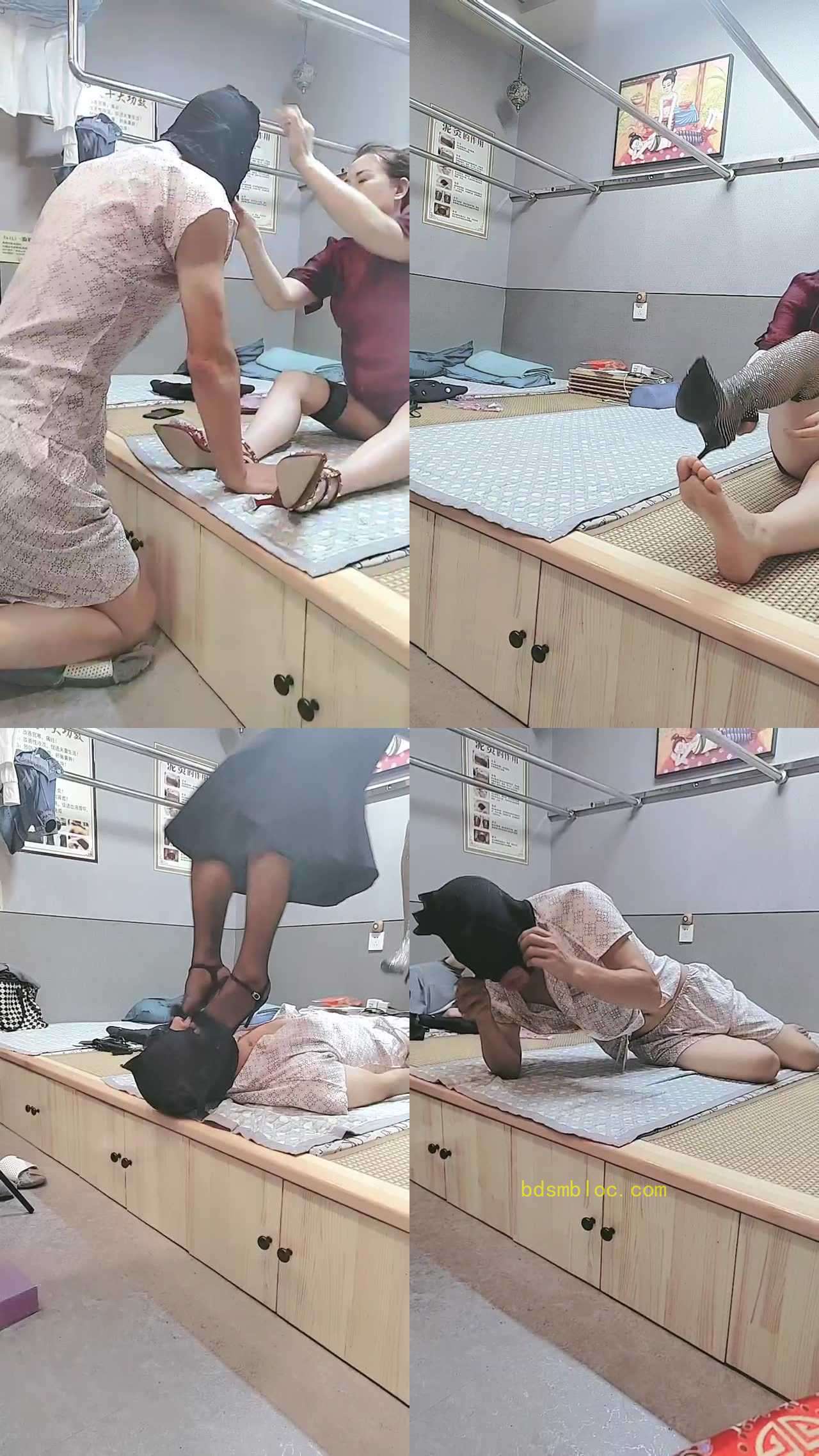【绿健姑娘】重度鞭打/铆钉高跟踩虐