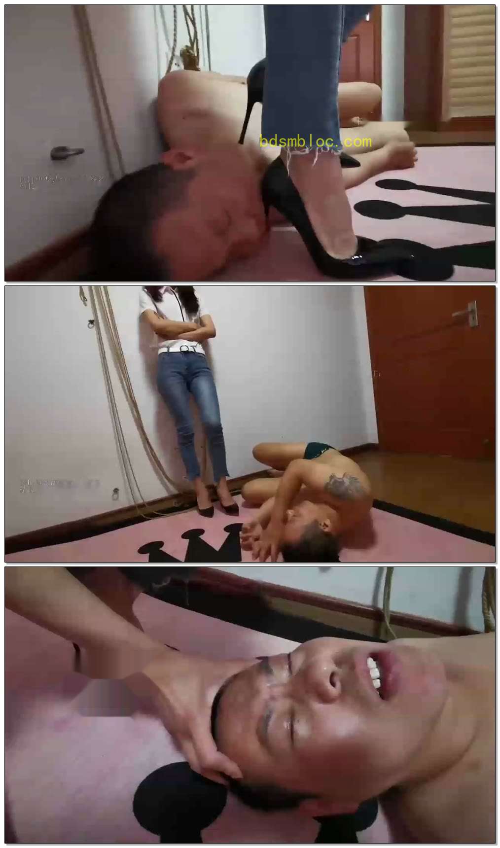 【执念】超狠高跟踩眼睛踩嘴巴