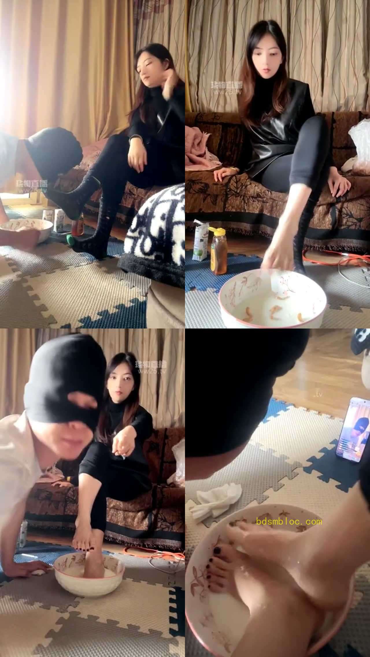 【津津小主】足喂食 舔脚服侍专场