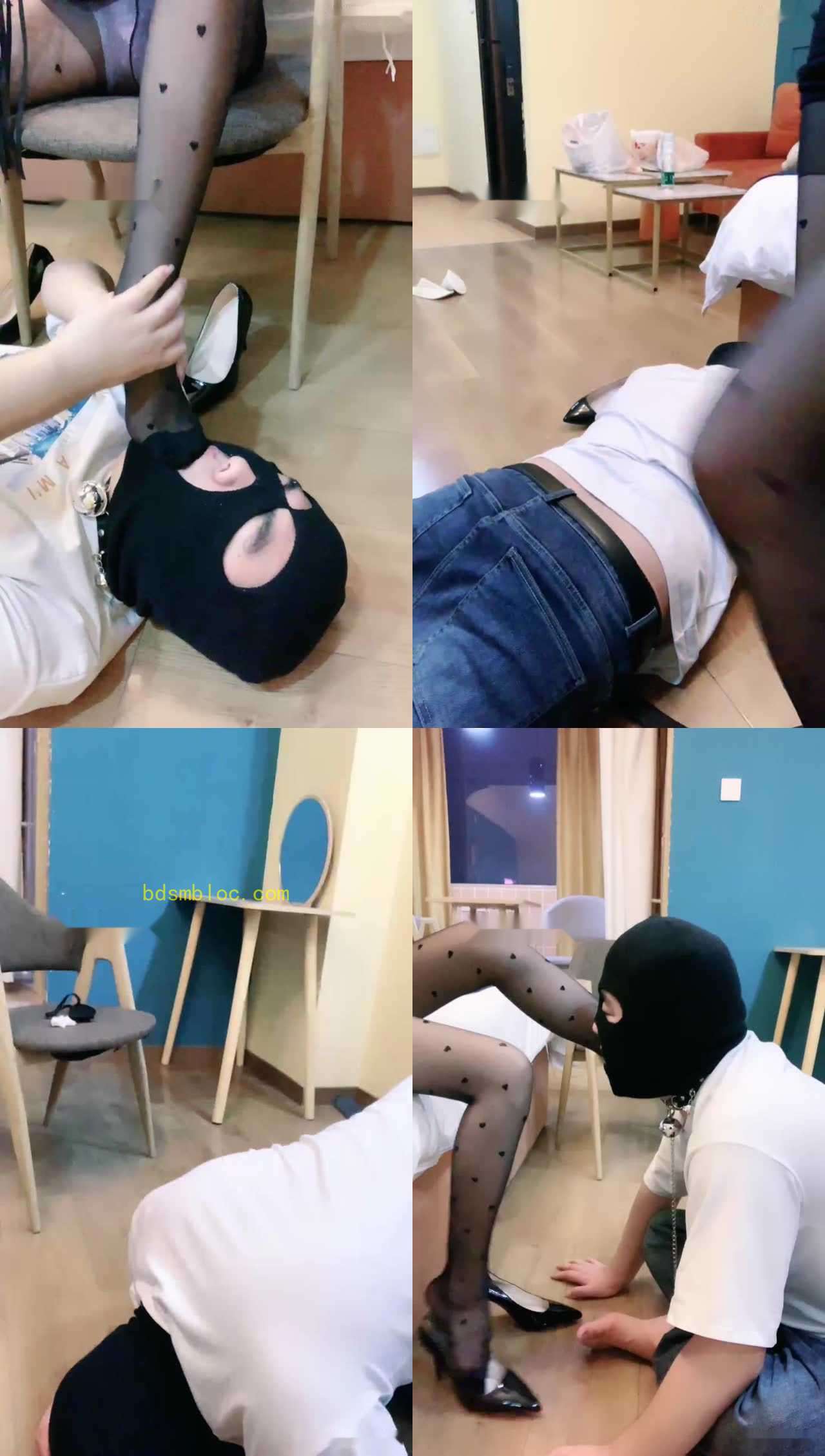 【丝雯大小姐】高跟黑丝踩踏玩虐