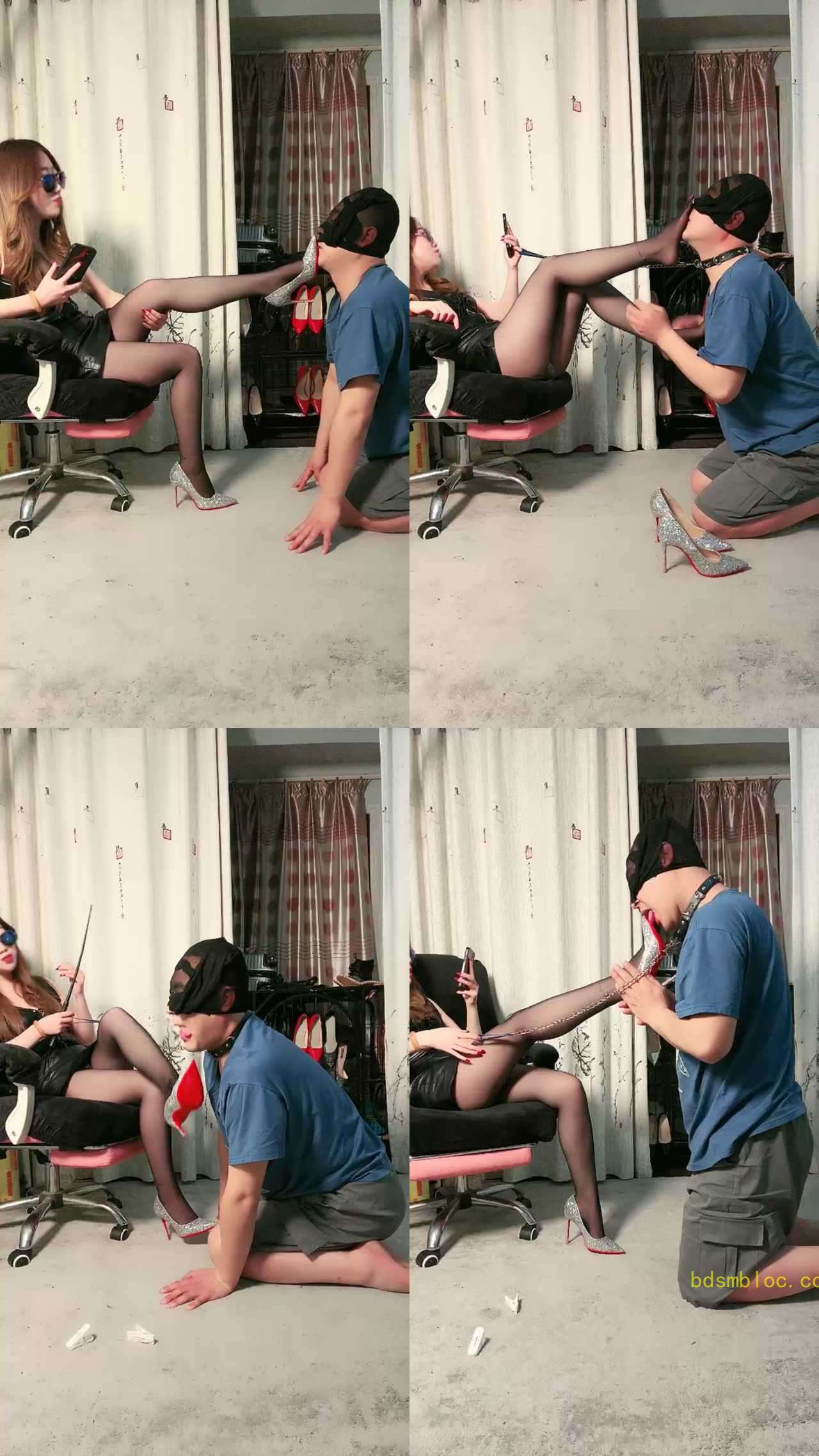 【梦幻大大】抽耳光/跪舔黑丝高跟/香水控制/吐口水/手捂窒息/骑马
