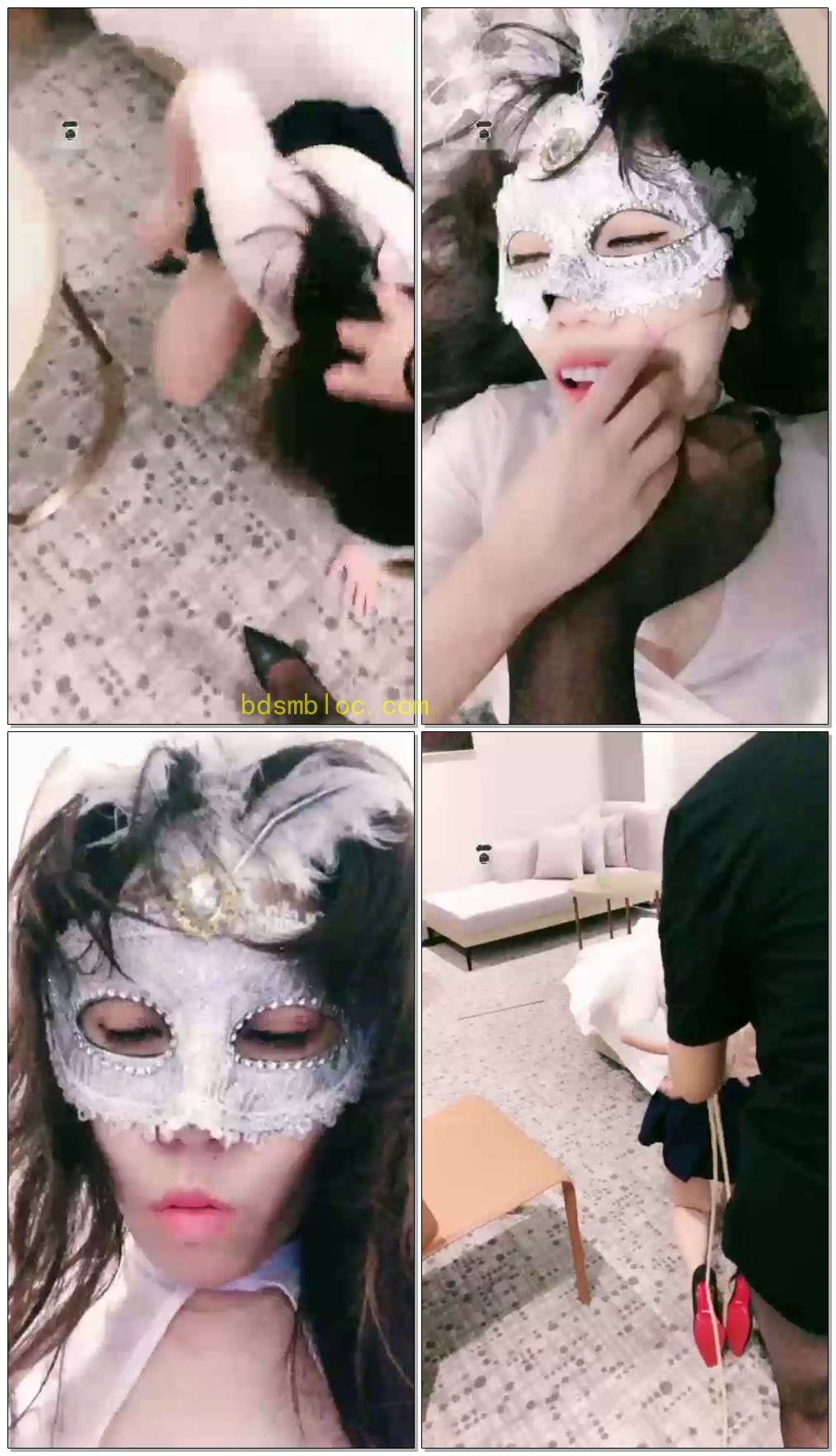 【婳儿M】极度刺激，酒店调教小母狗，喝圣水，暴踢踩踏