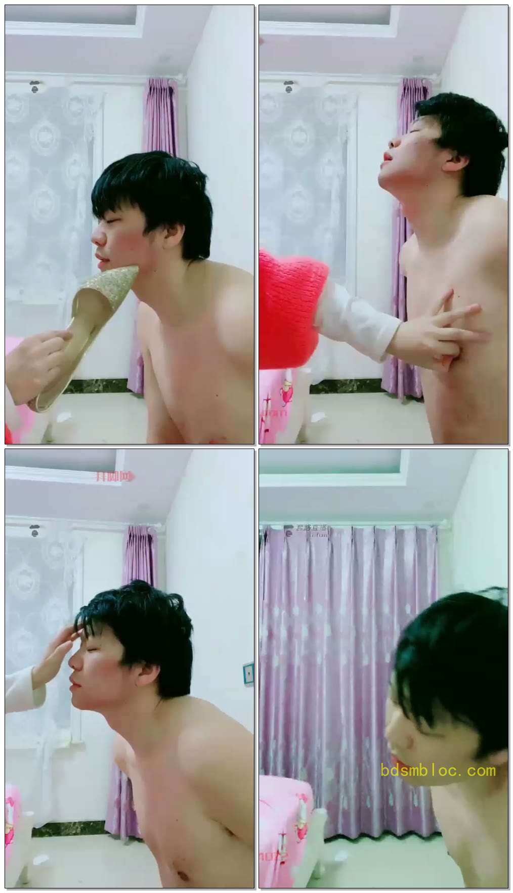 【兔粉粉女皇】手耳光，鞋底耳光