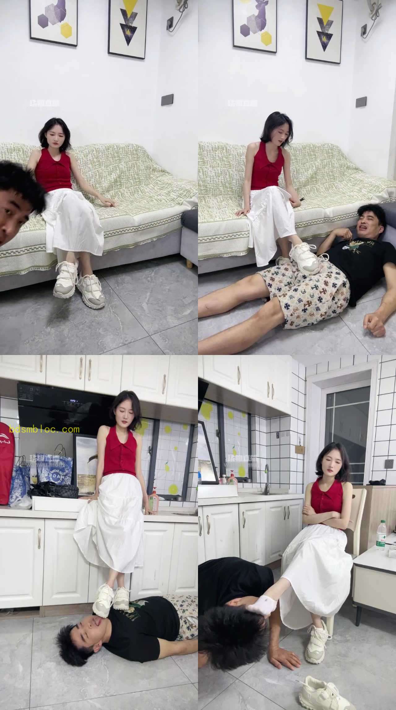 【刘二狗素人开发】开发最有韵味高颜值素人用狗嘴脱袜子满脸嫌弃