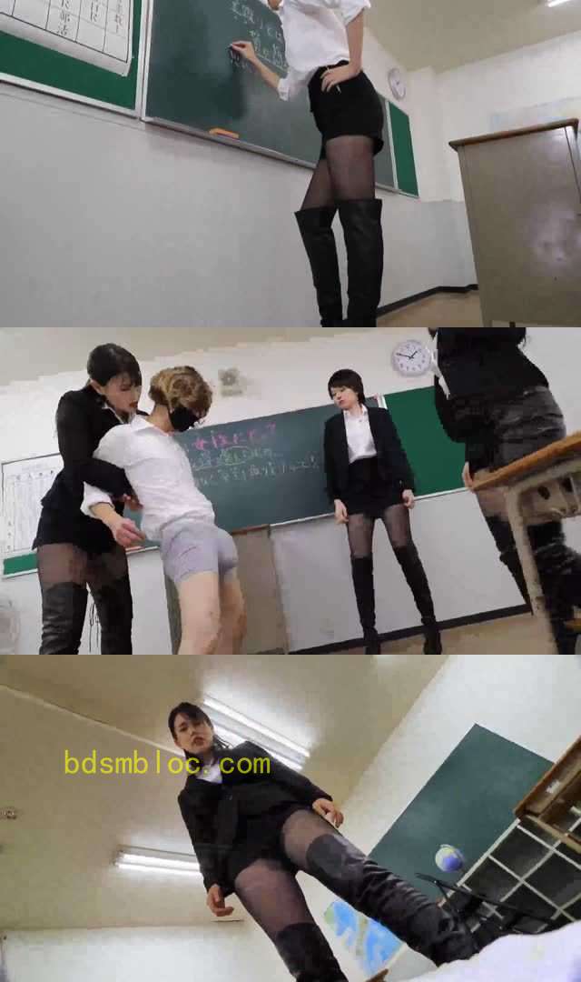 【外国女主】三位美女教师 超狠踢裆 惩罚学生