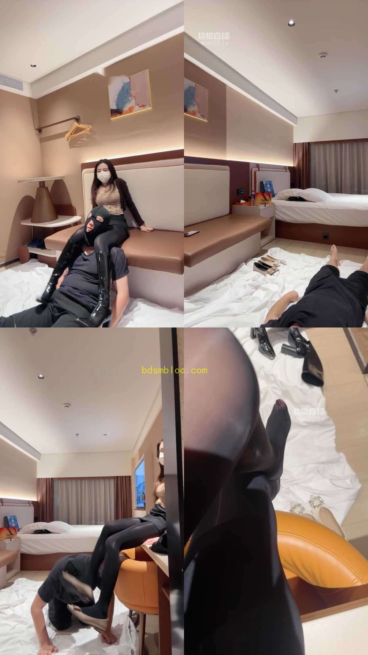 【御妍S在深圳】TJ厚黑丝腿绞踩踏深喉玩狗