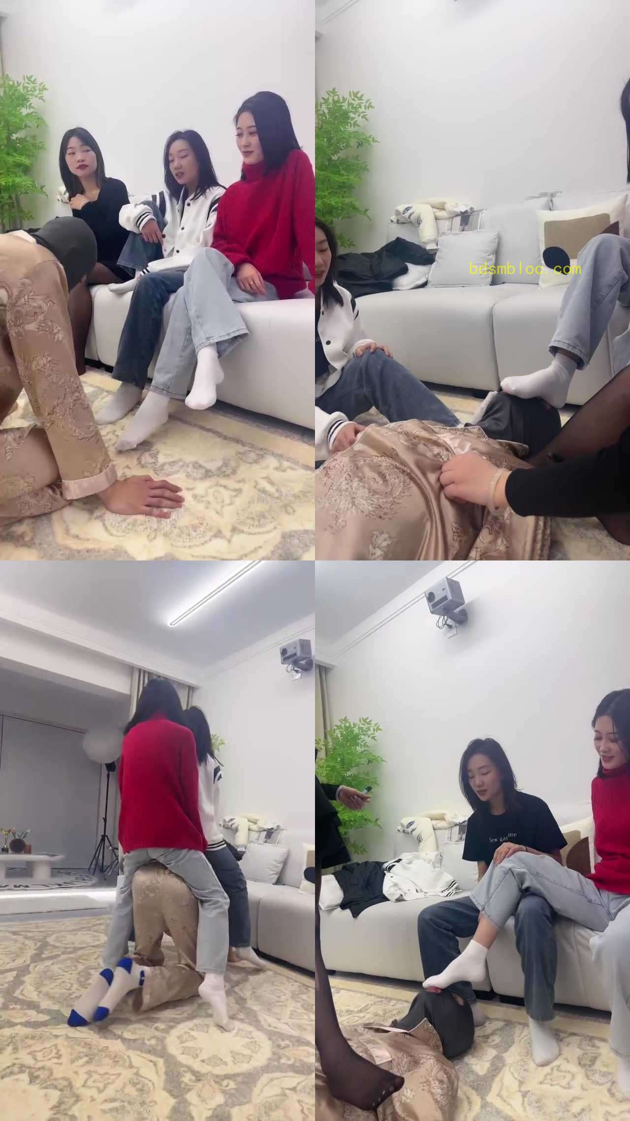 【术术S】两双棉袜+一双丝袜踩踏/捂脸