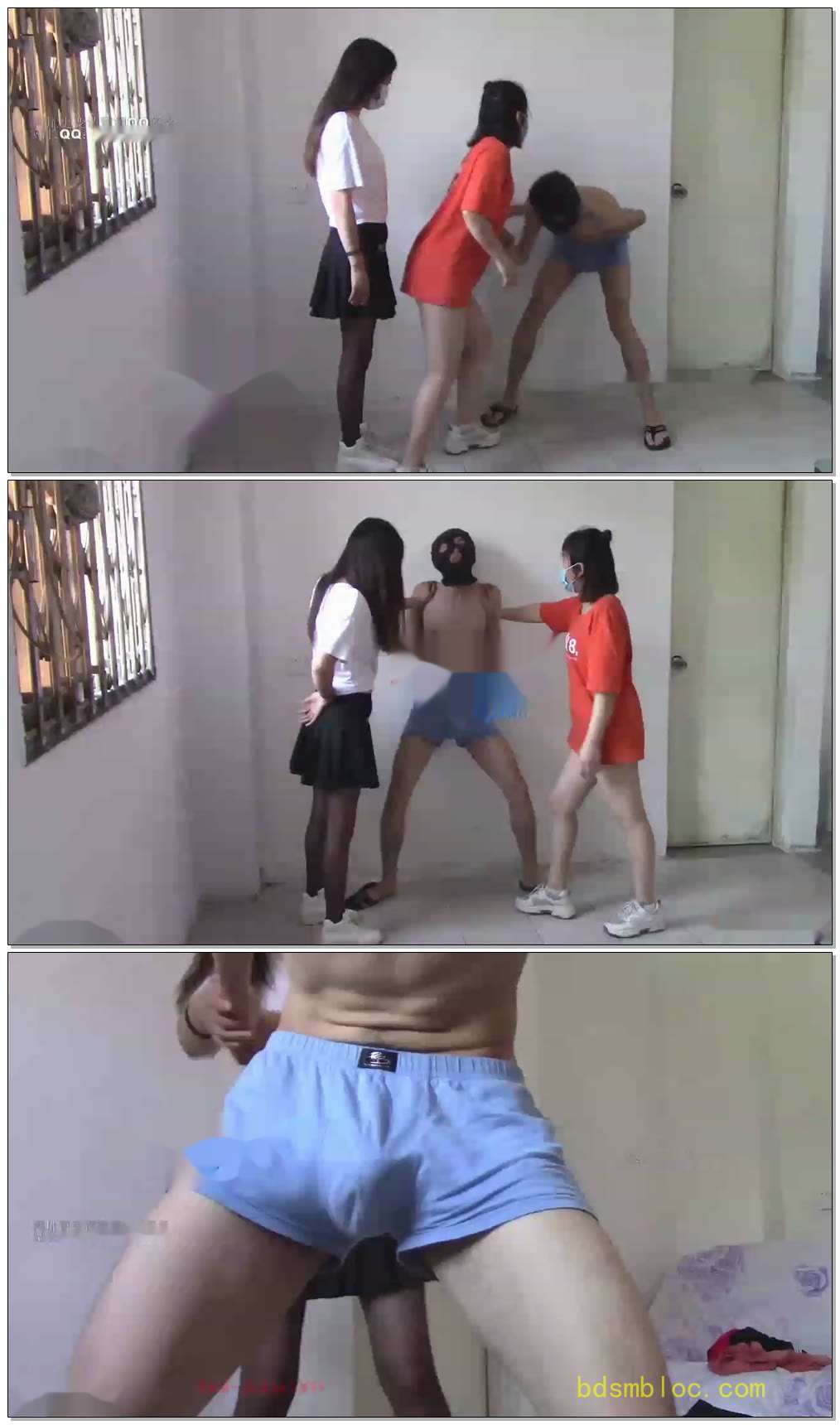 【花儿&amp;小玉】姐妹用防身术对付闻袜贼