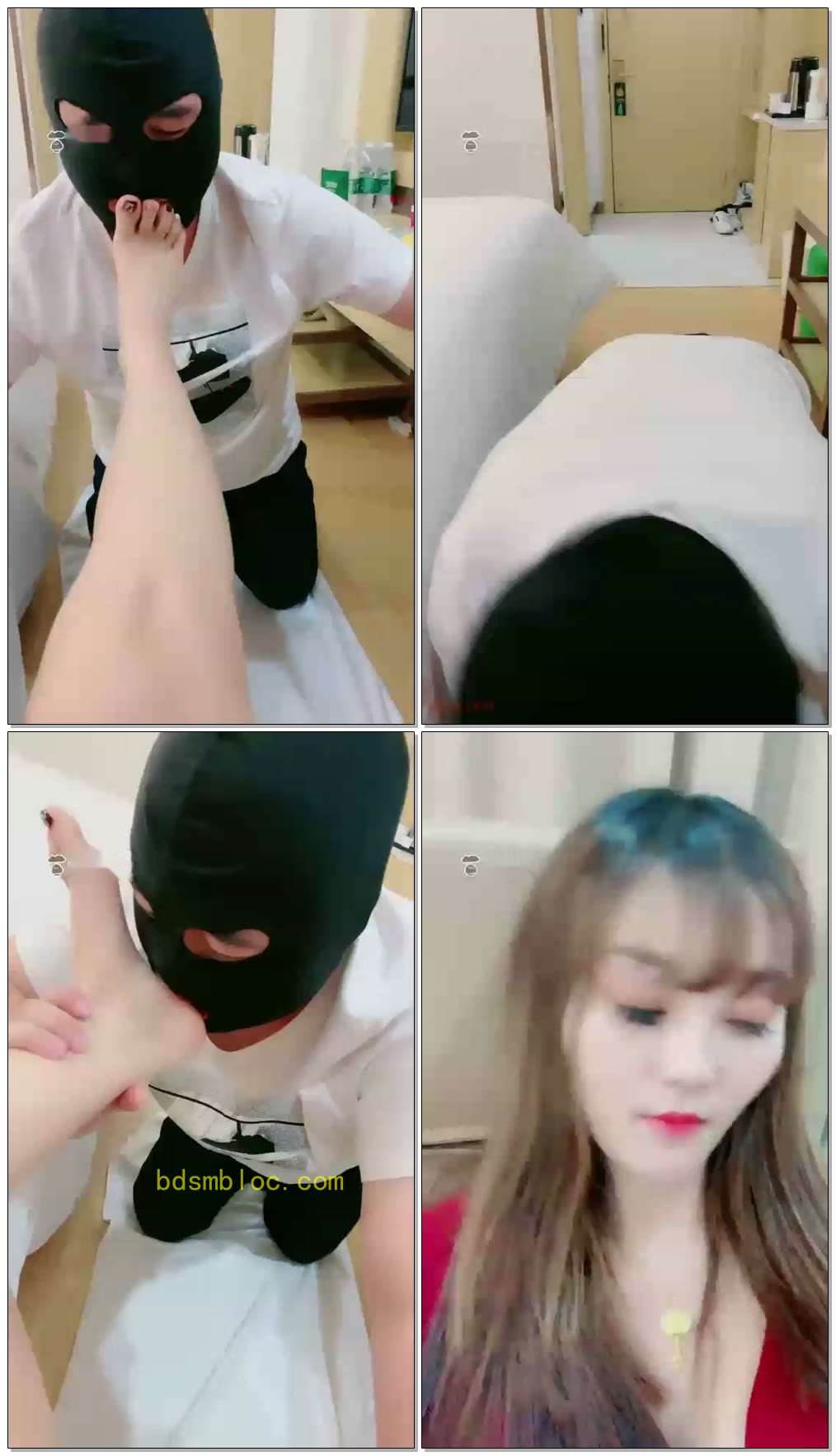 【清墨S】狗狗品尝美脚，舔不舒服挨扇