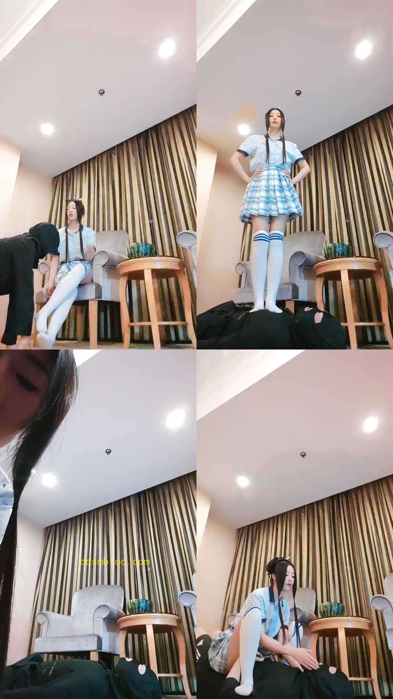 【沉鱼圣上】萝莉学生白丝惩罚偷吃狗