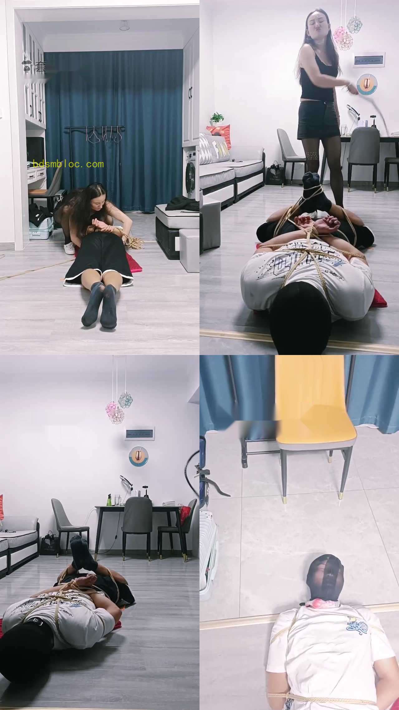 【飞扬女王】捆绑鞭打踩踏踢踹